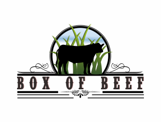 Box of Beef logo design by bosbejo
