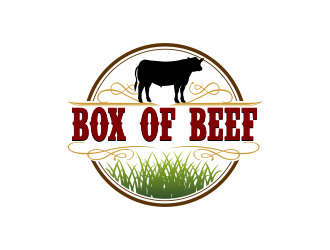 Box of Beef logo design by bosbejo