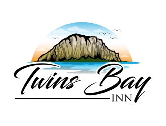 Twins Bay Inn logo design by MAXR