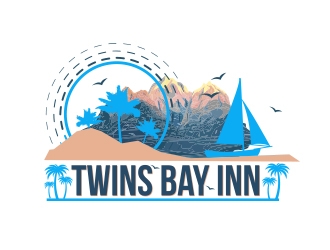 Twins Bay Inn logo design by fawadyk