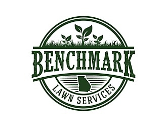 Benchmark Lawn Services  logo design by shere