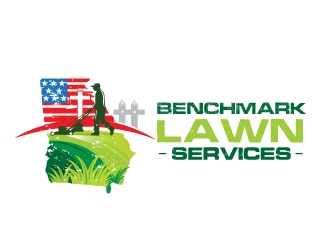 Benchmark Lawn Services  logo design by Suvendu
