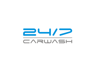 24/7 CarWash logo design by rief