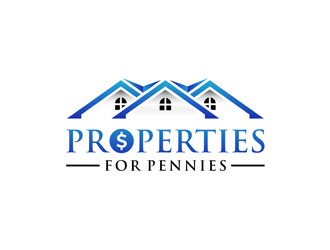 Properties For Pennies logo design by alby