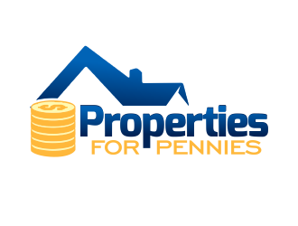 Properties For Pennies logo design by YONK