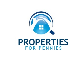 Properties For Pennies logo design by nikkl
