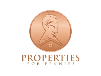 Properties For Pennies logo design by sanu