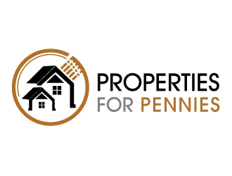 Properties For Pennies logo design by Suvendu