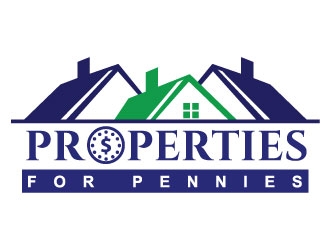 Properties For Pennies logo design by Suvendu
