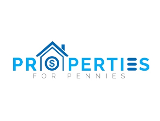 Properties For Pennies logo design by fawadyk