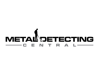 metal detecting central logo design by oke2angconcept