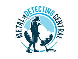 metal detecting central logo design by MAXR