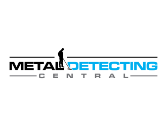 metal detecting central logo design by oke2angconcept