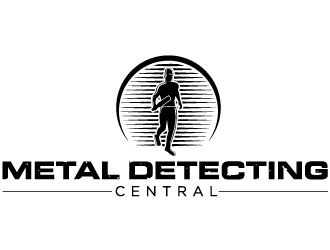metal detecting central logo design by riezra