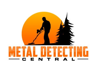 metal detecting central logo design by daywalker