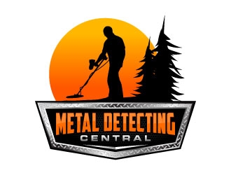 metal detecting central logo design by daywalker