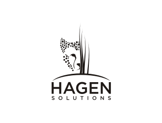 Hagen Solutions logo design by ohtani15