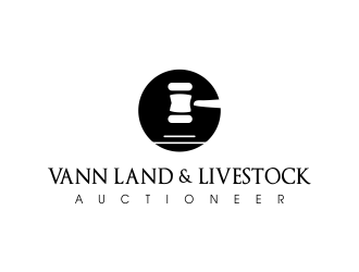 Vann Land & Livestock Auctioneer logo design by JessicaLopes