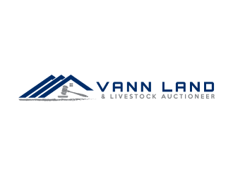 Vann Land & Livestock Auctioneer logo design by nona