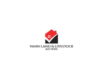 Vann Land &amp; Livestock Auctioneer logo design by Greenlight