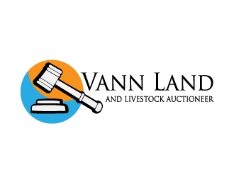 Vann Land &amp; Livestock Auctioneer logo design by samuraiXcreations