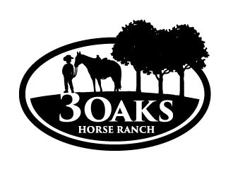 3 Oaks Horse Ranch logo design by ORPiXELSTUDIOS