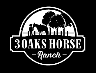 3 Oaks Horse Ranch logo design by ORPiXELSTUDIOS