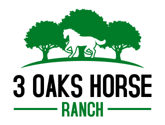 3 Oaks Horse Ranch logo design by done