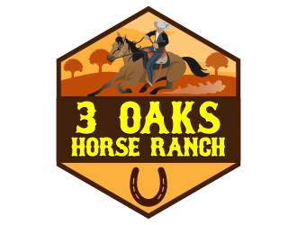 3 Oaks Horse Ranch logo design by reight