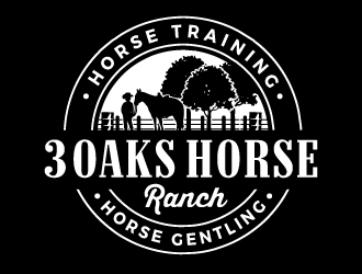 3 Oaks Horse Ranch logo design by ORPiXELSTUDIOS