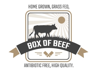 Box of Beef logo design by Phillipwhited