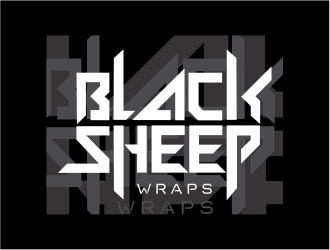 Black Sheep Wraps logo design by mutafailan