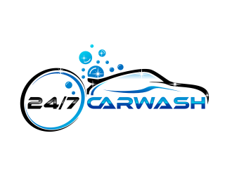 24/7 CarWash logo design by hidro