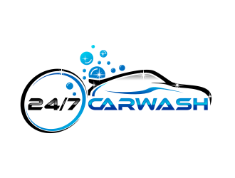 24/7 CarWash logo design by hidro