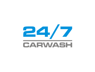 24/7 CarWash logo design by rief