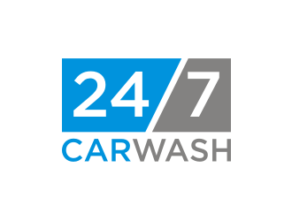 24/7 CarWash logo design by rief