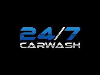 24/7 CarWash logo design by lexipej