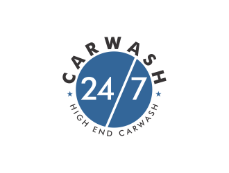 24/7 CarWash logo design by rezadesign