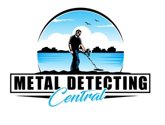 metal detecting central logo design by DreamLogoDesign