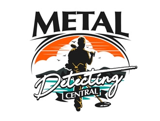 metal detecting central logo design by DreamLogoDesign