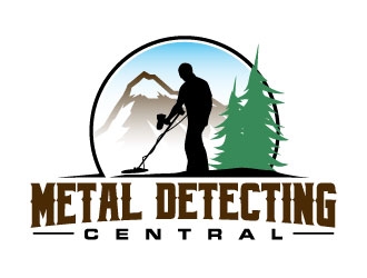 metal detecting central logo design by daywalker