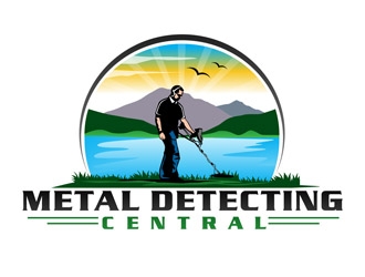metal detecting central logo design by DreamLogoDesign