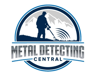metal detecting central logo design by jaize