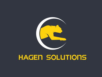 Hagen Solutions logo design by serprimero