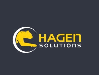 Hagen Solutions logo design by serprimero