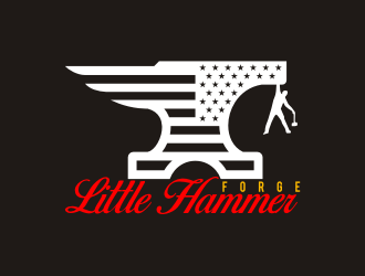 Little Hammer Forge logo design by rizqihalal24