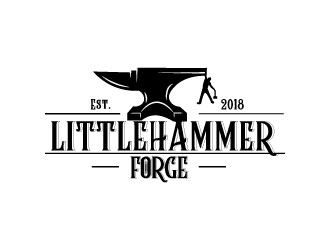 Little Hammer Forge logo design by Erasedink
