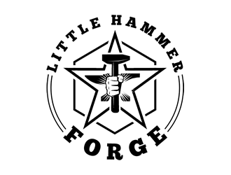 Little Hammer Forge logo design by Coolwanz