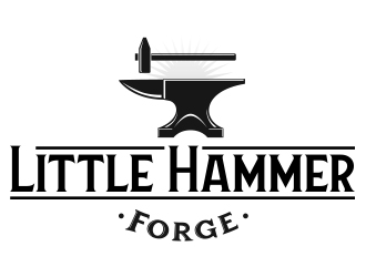 Little Hammer Forge logo design by fawadyk