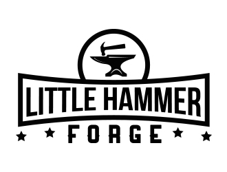 Little Hammer Forge logo design by fawadyk